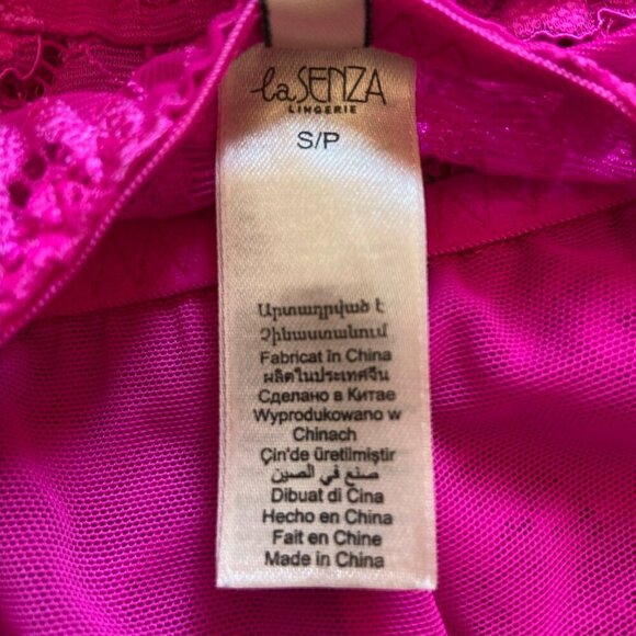 NWOT La Senza Set of 2 Lace Bralettes Bright Pink and Leopard Print Size Small - Picture 8 of 13